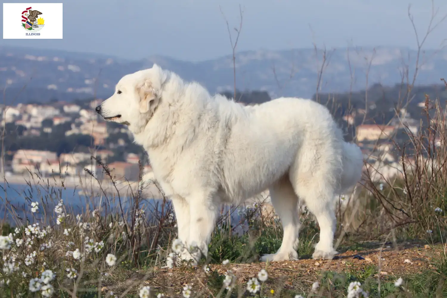 Read more about the article Pyrenean Mountain Dog Breeders and Puppies in Illinois